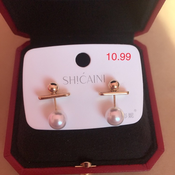 925 sliver earrings Korean style - Picture 2 of 9